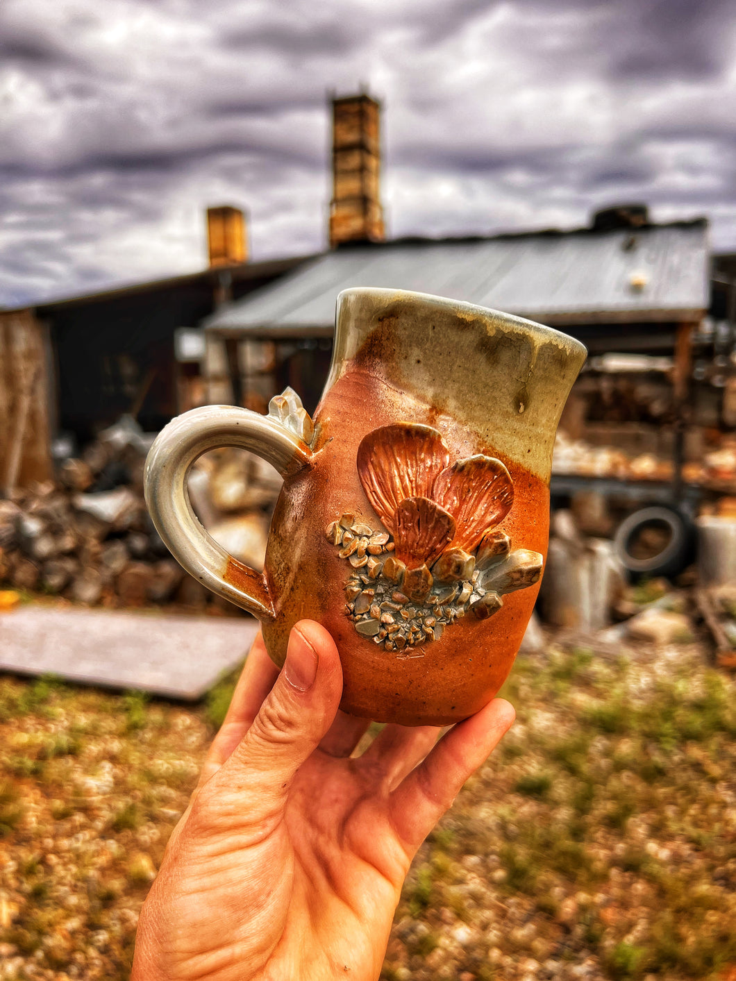 Mushrooms and Crystal Mug